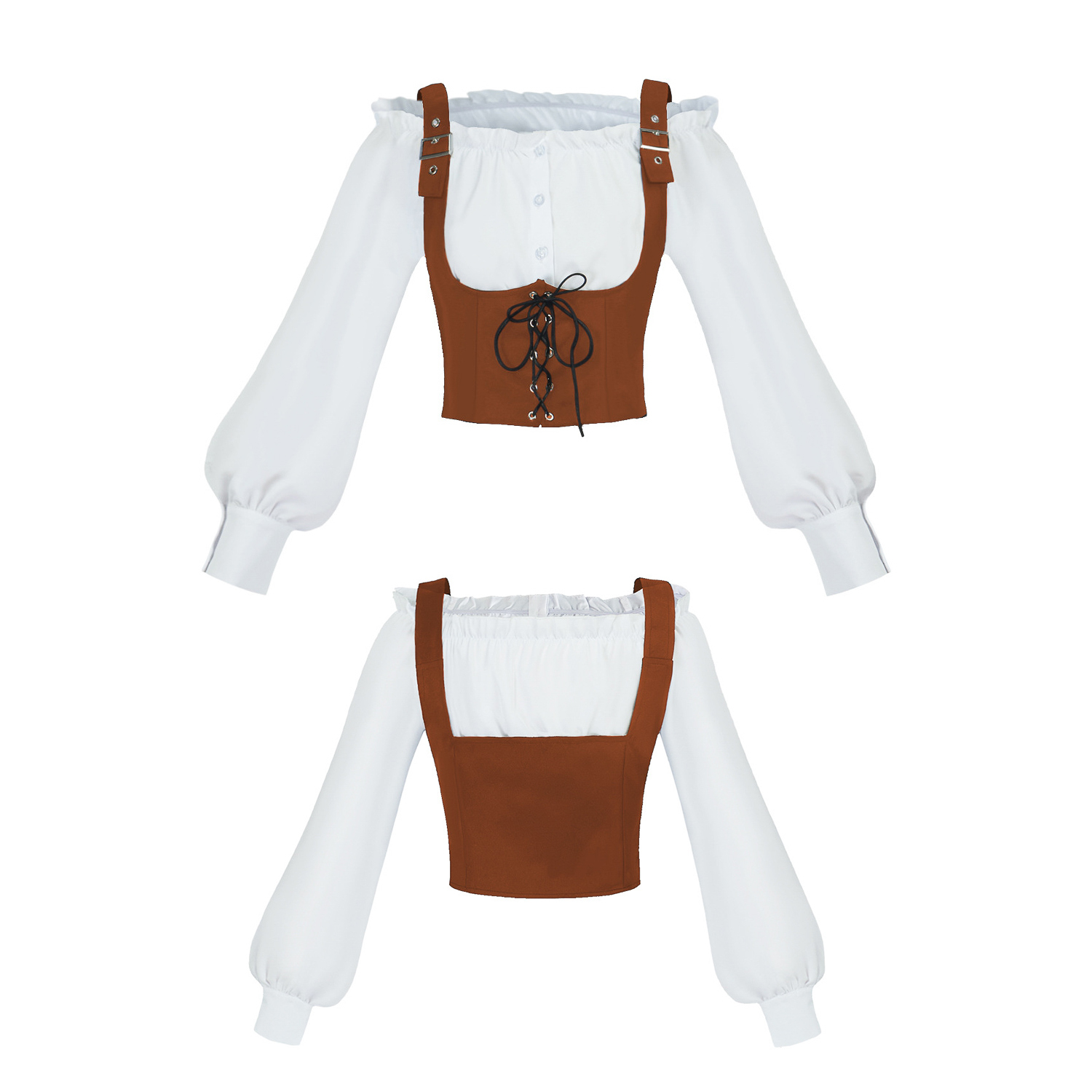 Blouses - Renaissance 2 Piece Costume Set, Off