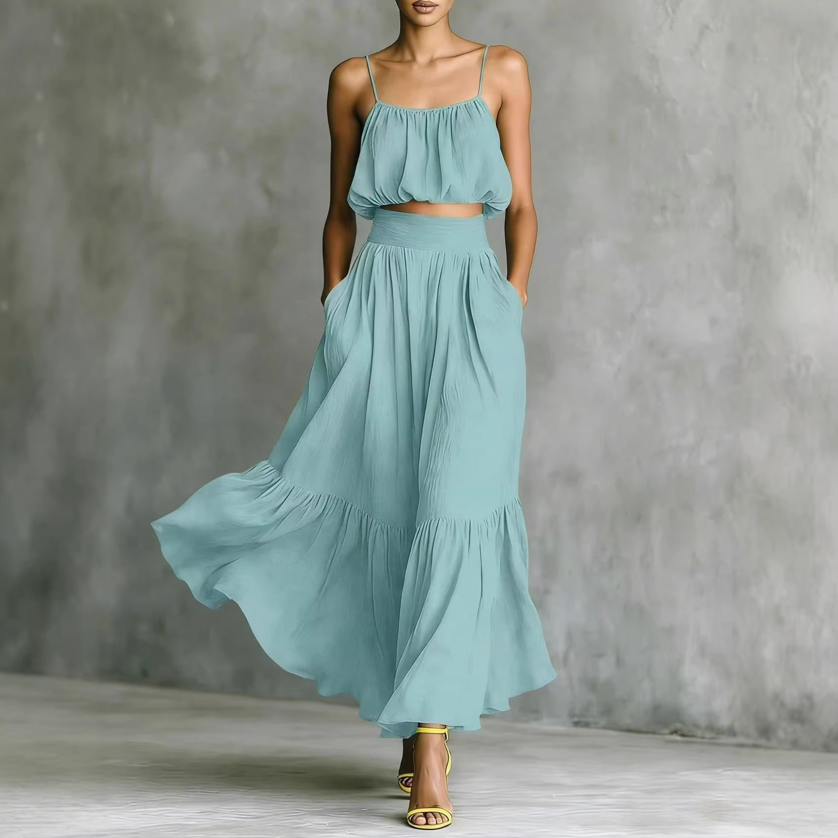 Women Summer 2 Piece Outfits R - Boho Summer Beach Maxi Dress recension och pris