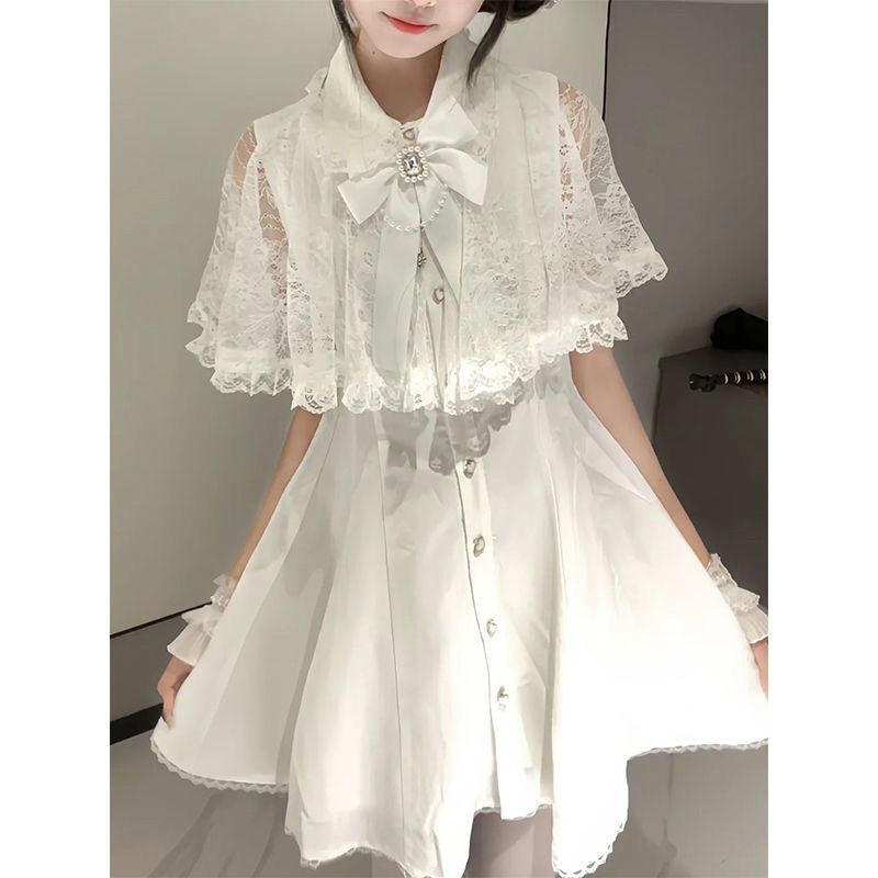 Japanese Gothic Y2k Style Rhin - Korean Style A Line Shirt Dress recension och pris