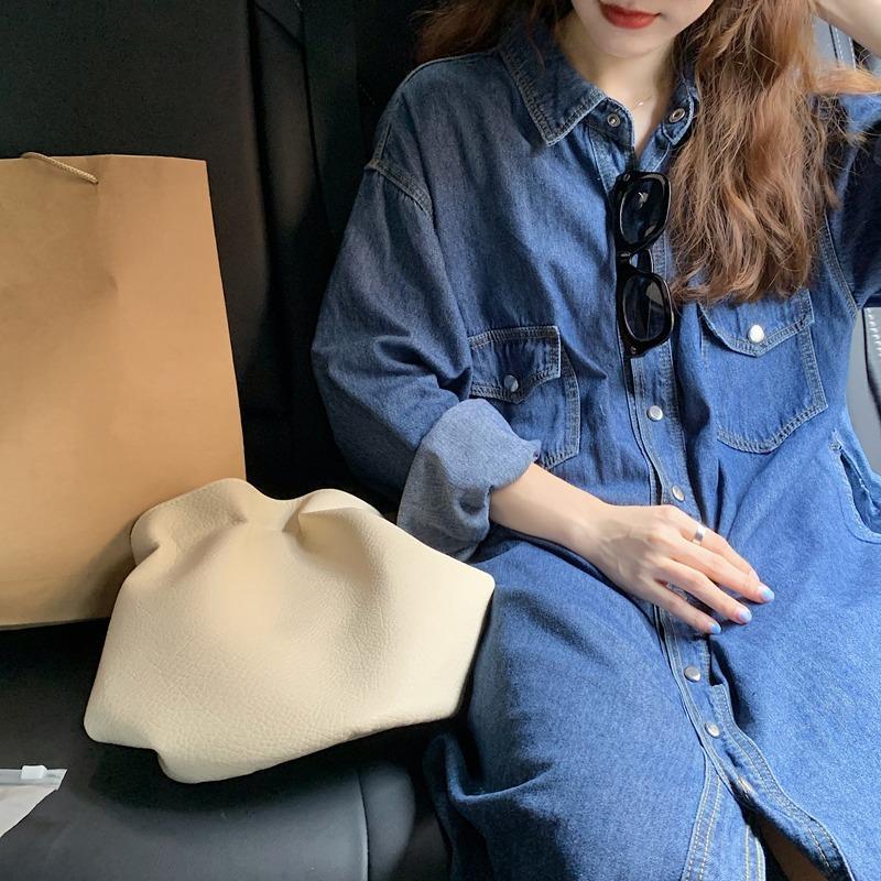 2026 New Women Denim Shirt Dre - Korean Style A Line Shirt Dress recension och pris