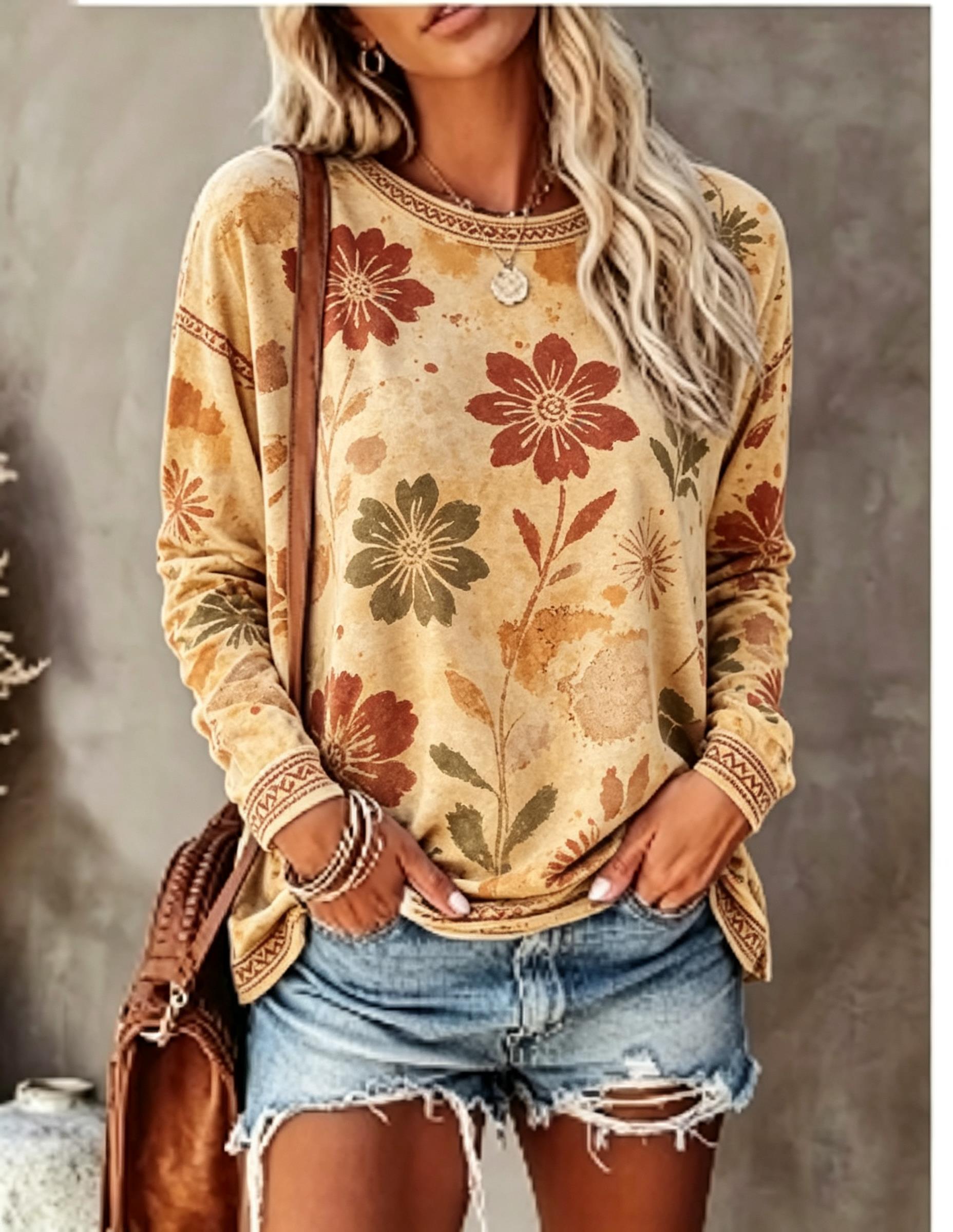 Women Crew Neck Long Sleeve T‑ - Blouses recension och pris