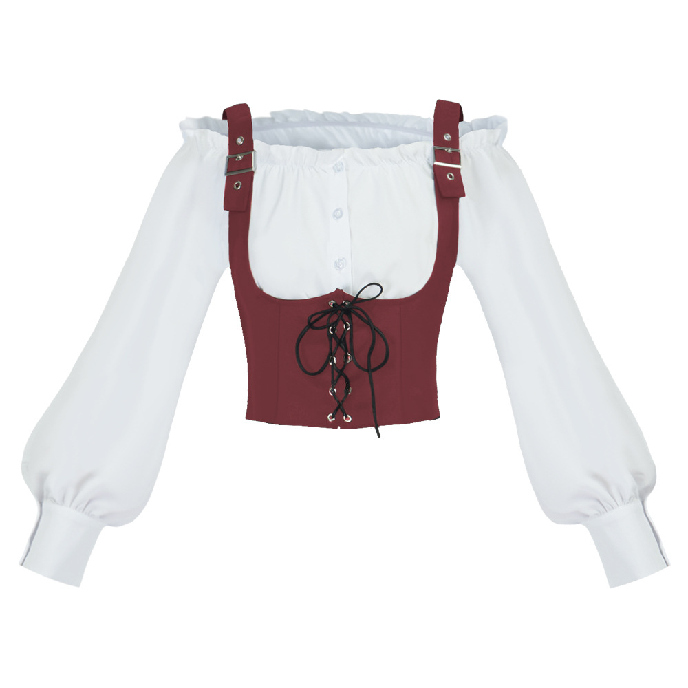 Retro Western Style Women Blou - Tops recension och pris